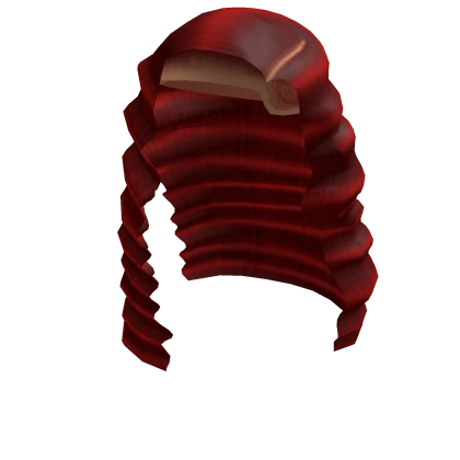Wavy Deep Side Part In Red
