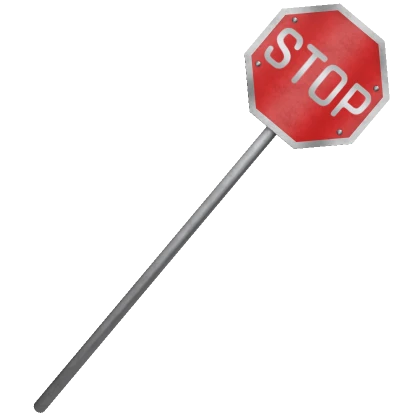 Front Stop Sign