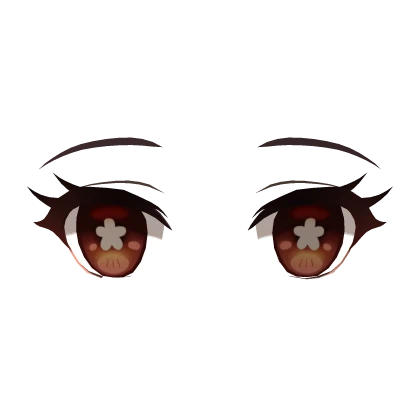 Hu Tao's Brown Anime Eyes (3D Face) | Genshin