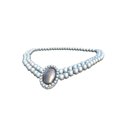 Silver Necklace W/ Pearls