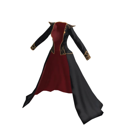 ♾️ Black & red vampire highborn coat