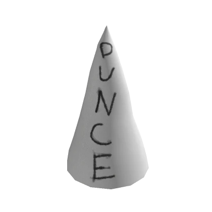 DUNCE bad sport hat