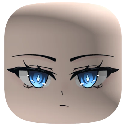 Anime Blue Eyes Tired Face