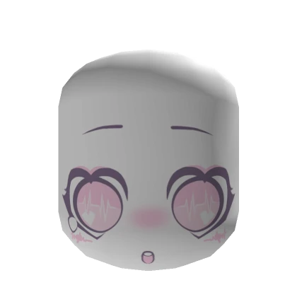 Pastel sad little doll head