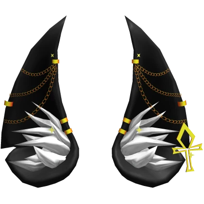 Black Sharp Anubis Ears