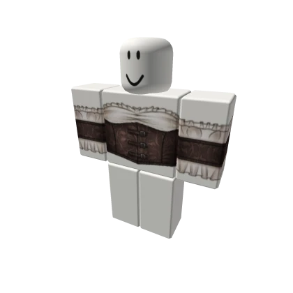 brown pirate corset w blouse