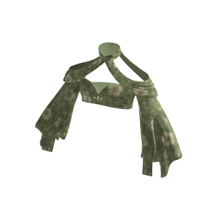 adidas Green Chiffon Top