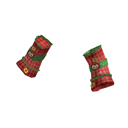 Ruffled Igari Apple Arm Warmers (Red and Green)