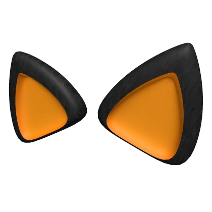 Black & Orange Cat Ears