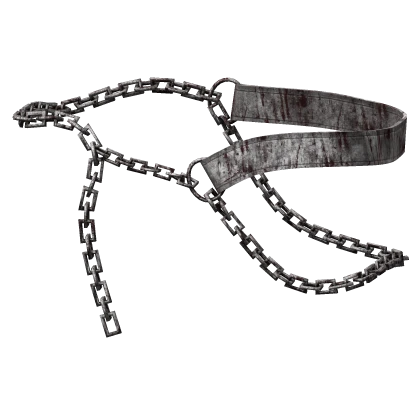 White Bloody Anguro Chained Belt