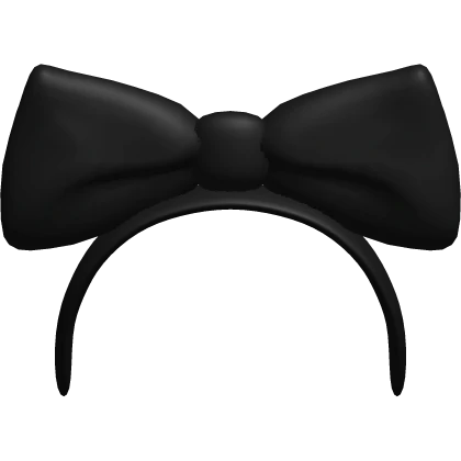 Headband Big Bow Black Stylish Kawaii Chibi Baby