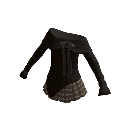 Shoujo Girl Sweater Outfit Brown