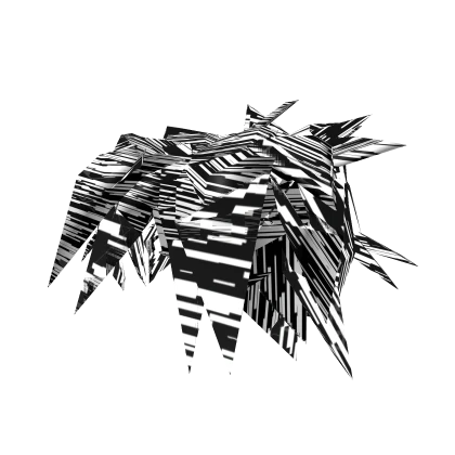 [⌛] Glitch Black White Scene Hair