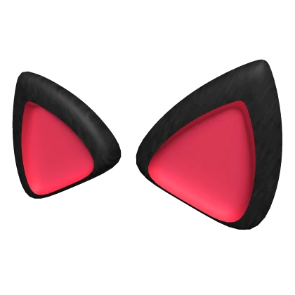 Black & Red Cat Ears