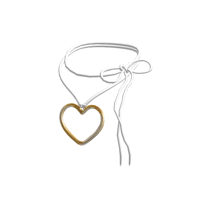 Gold White - Heart Pendant Necklace