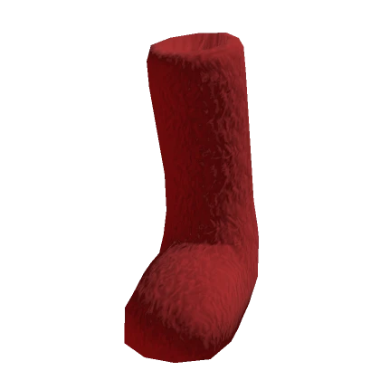 Y2k Fuzzy Red Single Boot 