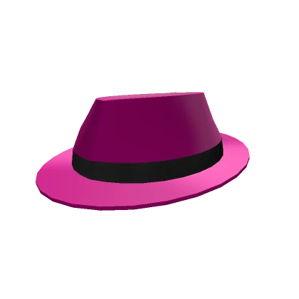 Pink Shiny Fedora