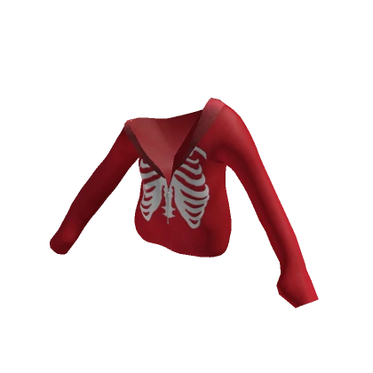 Rib Cage Jacket Red