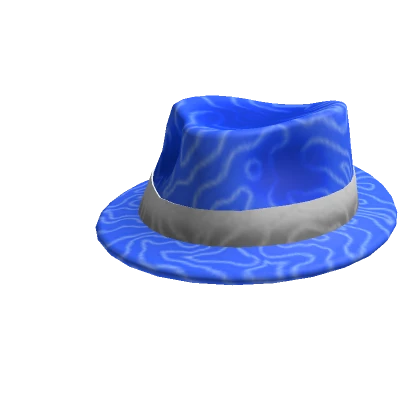 Blue Damascus Fedora