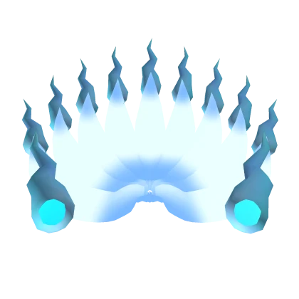 Glowing Nine-Tailed Spirit Fox Tail Blue