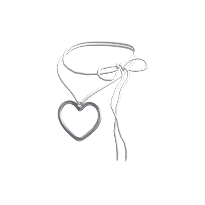 Silver White - Heart Pendant Necklace