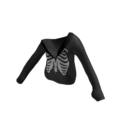 Rib Cage Jacket Black