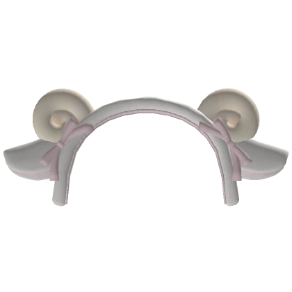 sweet lamb ears headband in white