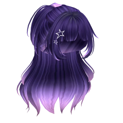 Super Fluffy Layered Anime Ponytail (Galaxy)