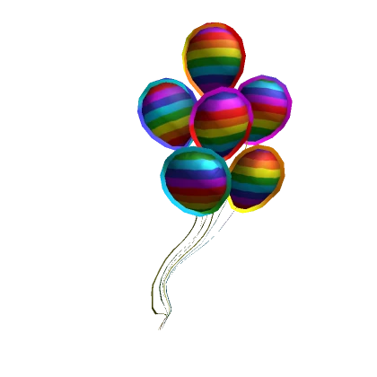 Pride rainbow balloons