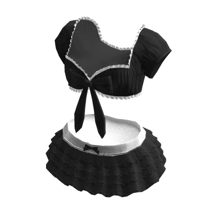 🍀Cute Lace Bikini (Black/White)