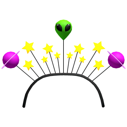 👽 Alien Stars Saturn Headband