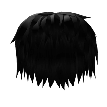 Black Messy Long Emo Scene Hair