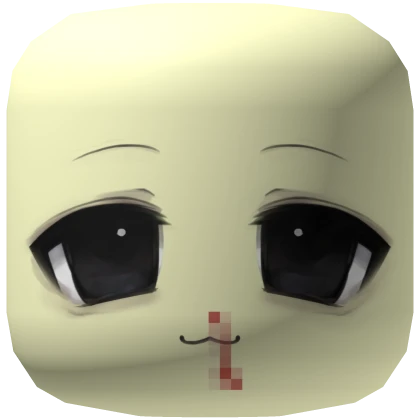 vkei jirai kei cute pixel splatter face (yellow)