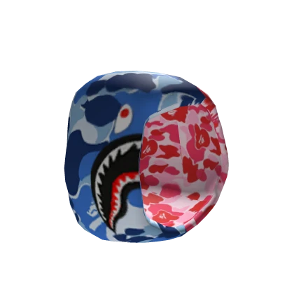 💙Blue & Pink Camo Bape Hood🌷