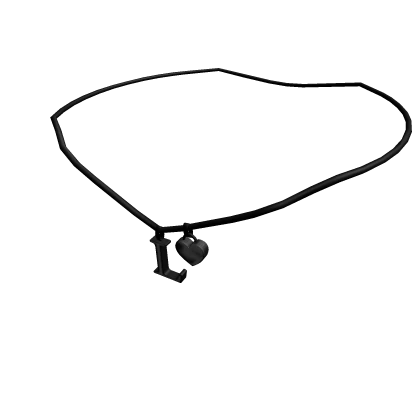 1.0 Initial Necklace: L (Black)