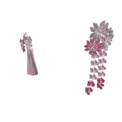 🌸 Pink Sakura Ume Japanese Kanzashi Hairpins