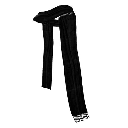 3.0 Long Winter Cozy Black Scarf