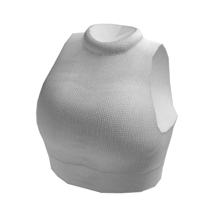 🤍 Y2K White Yoga Crop Top