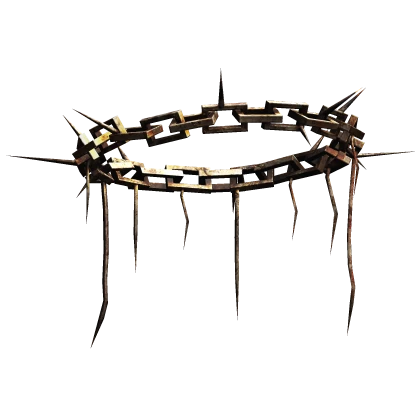 Rusty Grunge Spiked Chain Crown