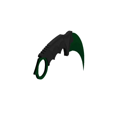 Holdable Green Karambit