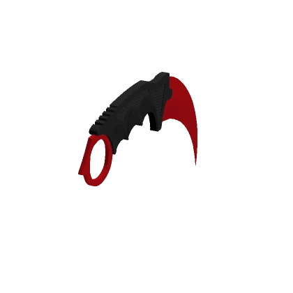 Holdable Red Karambit