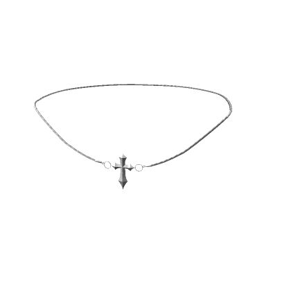 Y2k Silver Cross Necklace 1.0