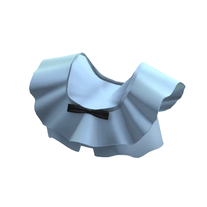 Ruffle Top w/ Bow- Blue