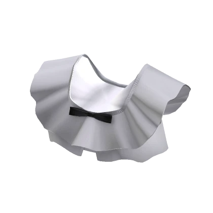 Ruffle Top w/ Bow- White