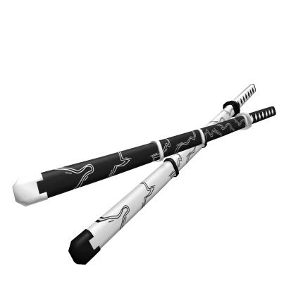 DUAL LIGHTNING KATANA BLACK AND WHITE