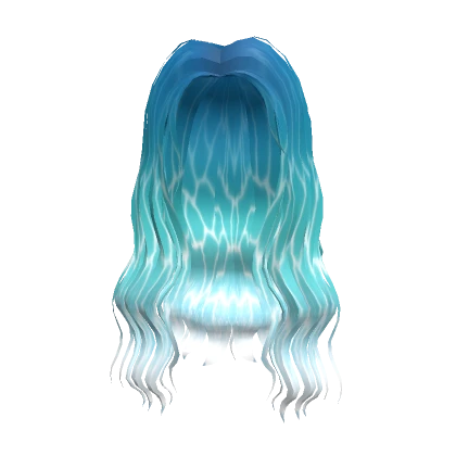 Lovely Aqua Waves Hair