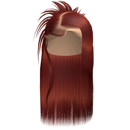 ☆ | Red Spiky Half Updo
