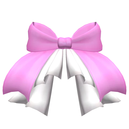 Pink Waist Bow with Ruffles