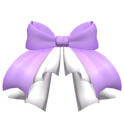 Purple Waist Bow with Ruffles