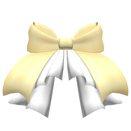 Yellow Waist Bow with Ruffles